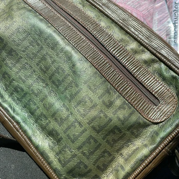 Green and Brown Men's Bag Fendi Vintage - Picture 4 of 15